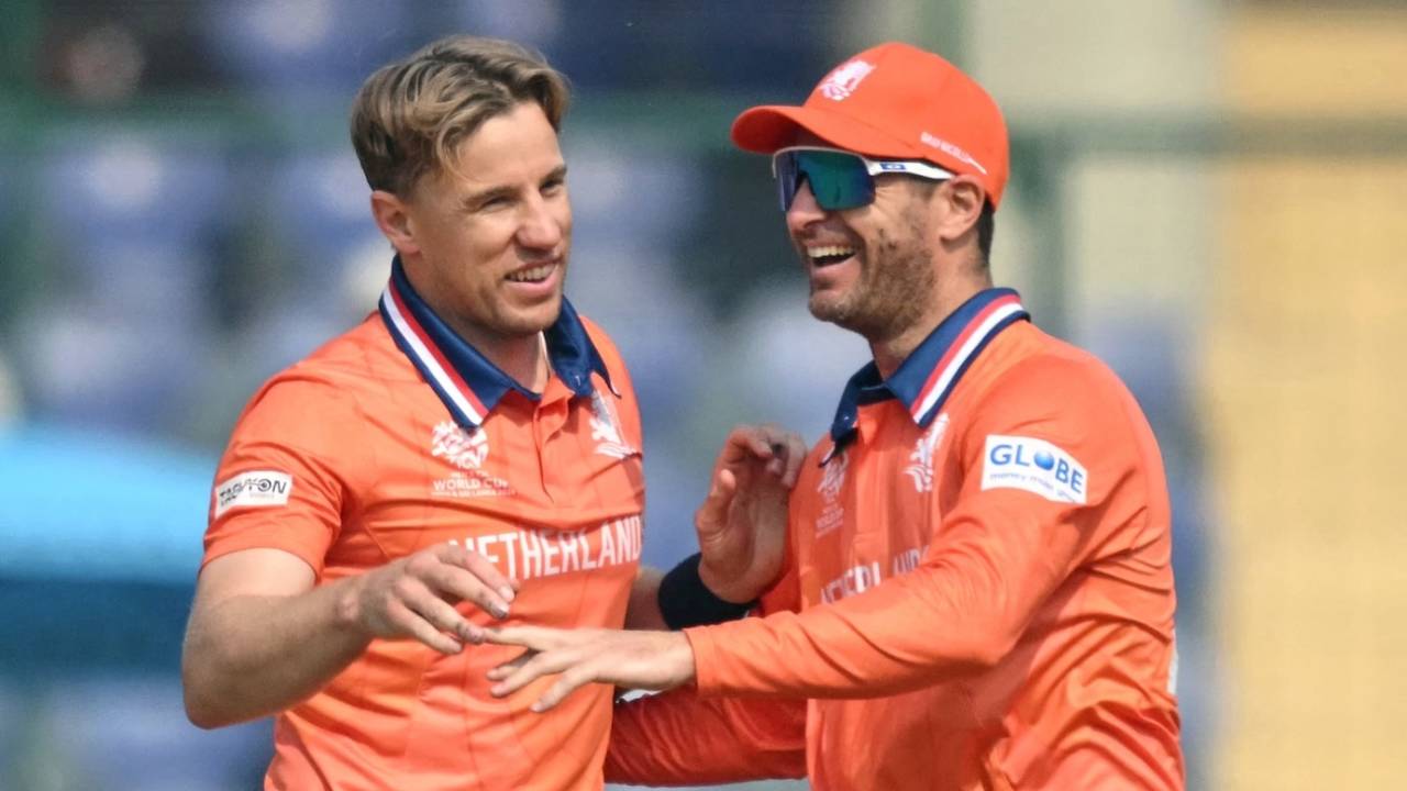 Logan van Beek got rid of Jan Frylinck, Namibia vs Netherlands, T20 World Cup, Delhi, February 10, 2026