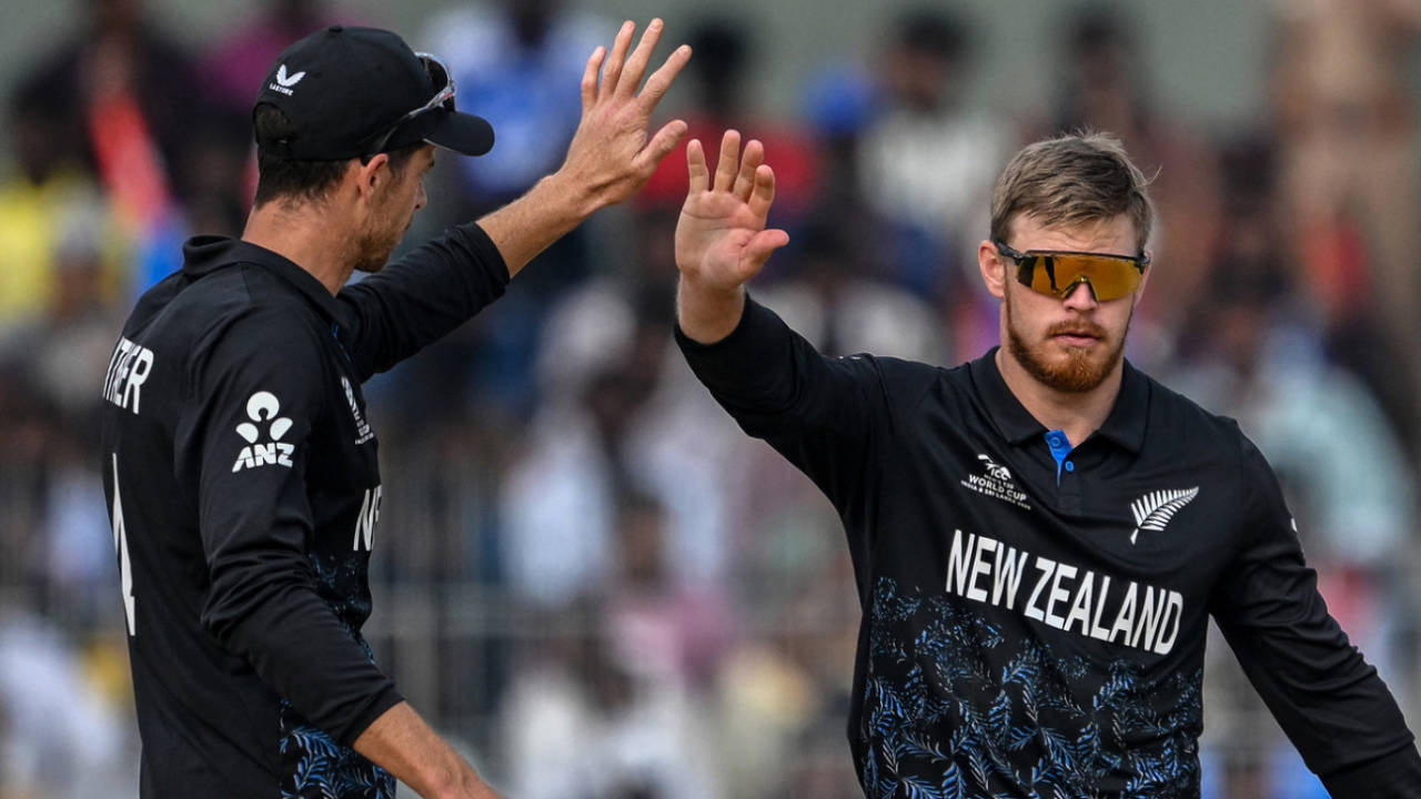 Glenn Phillips celebrates in the field, New Zealand vs UAE, T20 World Cup 2026, Chennai, February 10, 2026