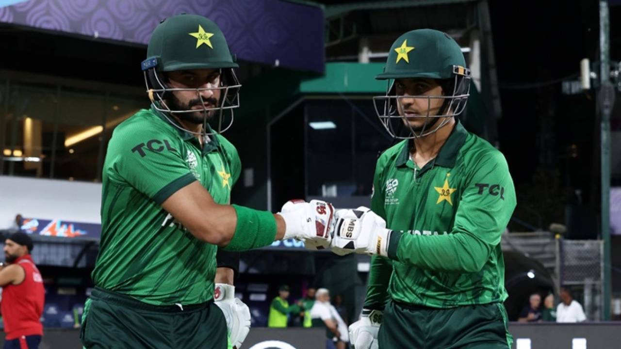 Sahibzada Farhan and Saim Ayub, the Pakistan openers, Pakistan vs USA, Men's T20 World Cup, Colombo, February 10, 2026