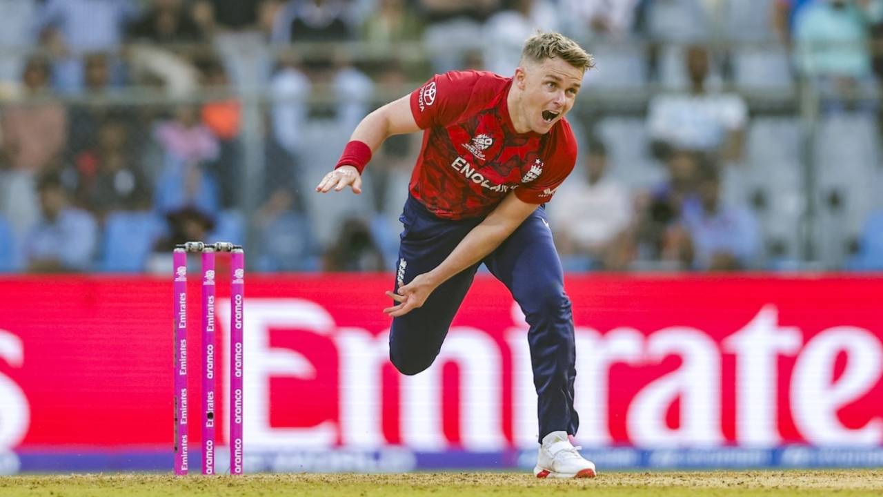 Sam Curran bowls, England vs Nepal, T20 World Cup, Mumbai, February 8, 2026