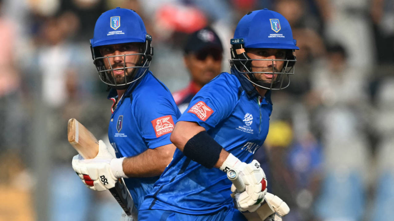 Anthony Mosca and Justin Mosca started strong in the powerplay, Nepal vs Italy, T20 World Cup, Mumbai, February 12, 2026