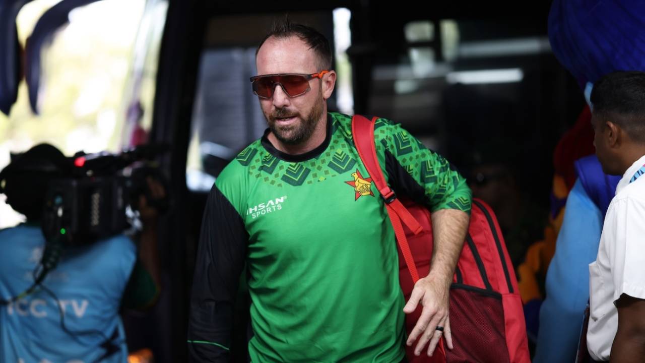 Brendan Taylor arrives for the game, Australia vs Zimbabwe, T20 World Cup, Colombo, February 13, 2026