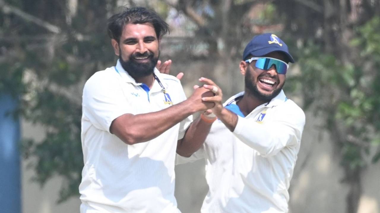 Mohammed Shami got three wickets on day two, Bengal vs Jammu and Kashmir, Ranji Trophy, 2nd semi-final, Kalyani, 2nd day, February 16, 2026