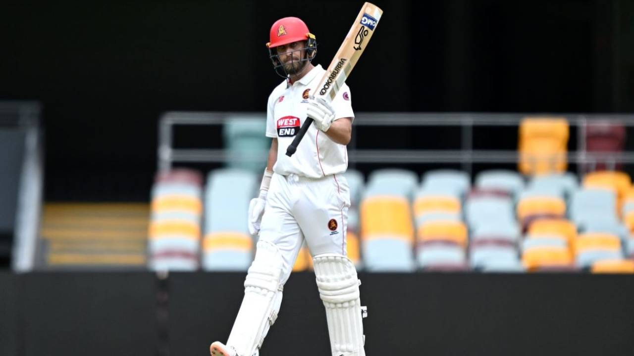 Jake Lehmann make a classy 74, Queensland vs South Australia, Sheffield Shield, Gabba, February 17, 2026