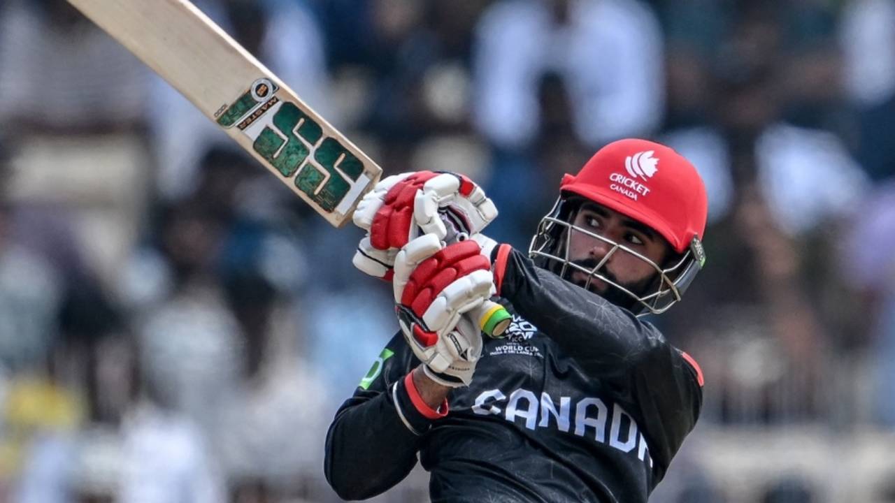 Yuvraj Samra goes big, Canada vs New Zealand, T20 World Cup, Chennai, February 17, 2026