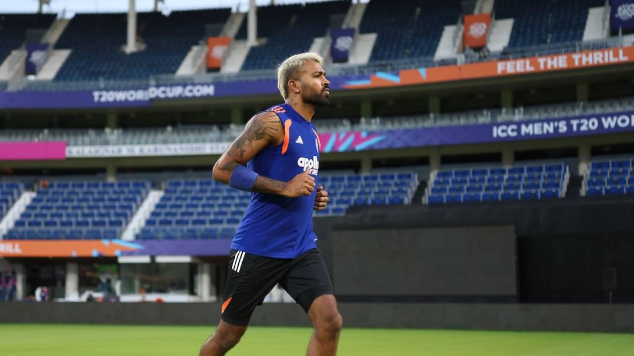 Hardik Pandya went jogging in India's training session, T20 World Cup, Chennai, February 24, 2026