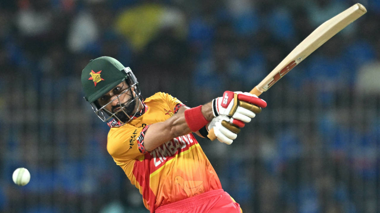 Sikandar Raza finished with two fours and as many sixes, India vs Zimbabwe, T20 World Cup 2026, Super Eight, Chennai, February 26, 2026