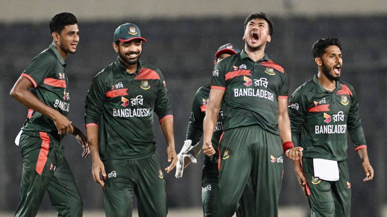 Taskin Ahmed finished with four wickets, Bangladesh vs Pakistan, 3rd ODI, Dhaka, March 15, 2026