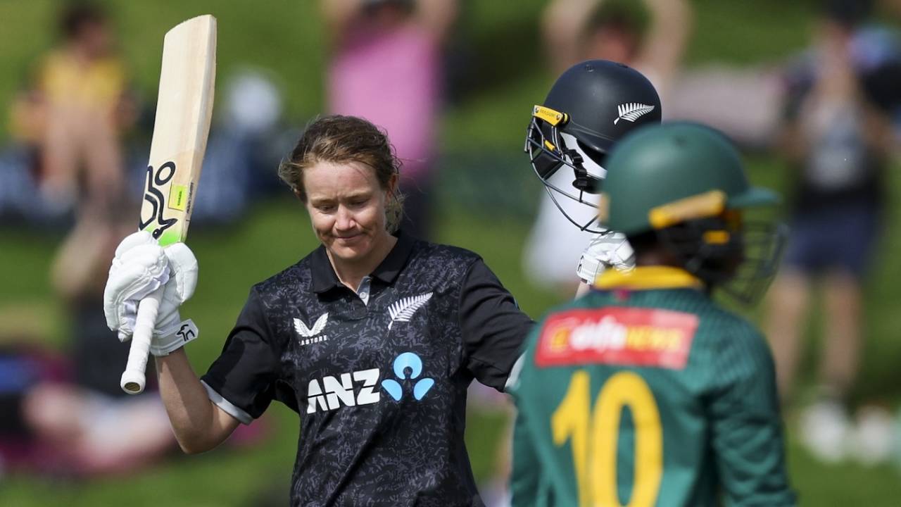 Maddy Green led New Zealand's batting effort with a century, New Zealand vs South Africa, 3rd ODI, Wellington, April 4, 2026