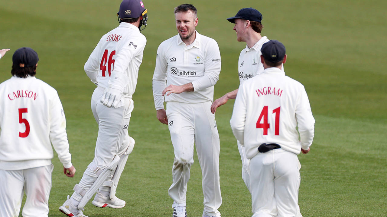 Mason Crane's five-for put Glamorgan on top, Glamorgan vs Yorkshire, County Championship, Division One, Cardiff, April 5, 2026
