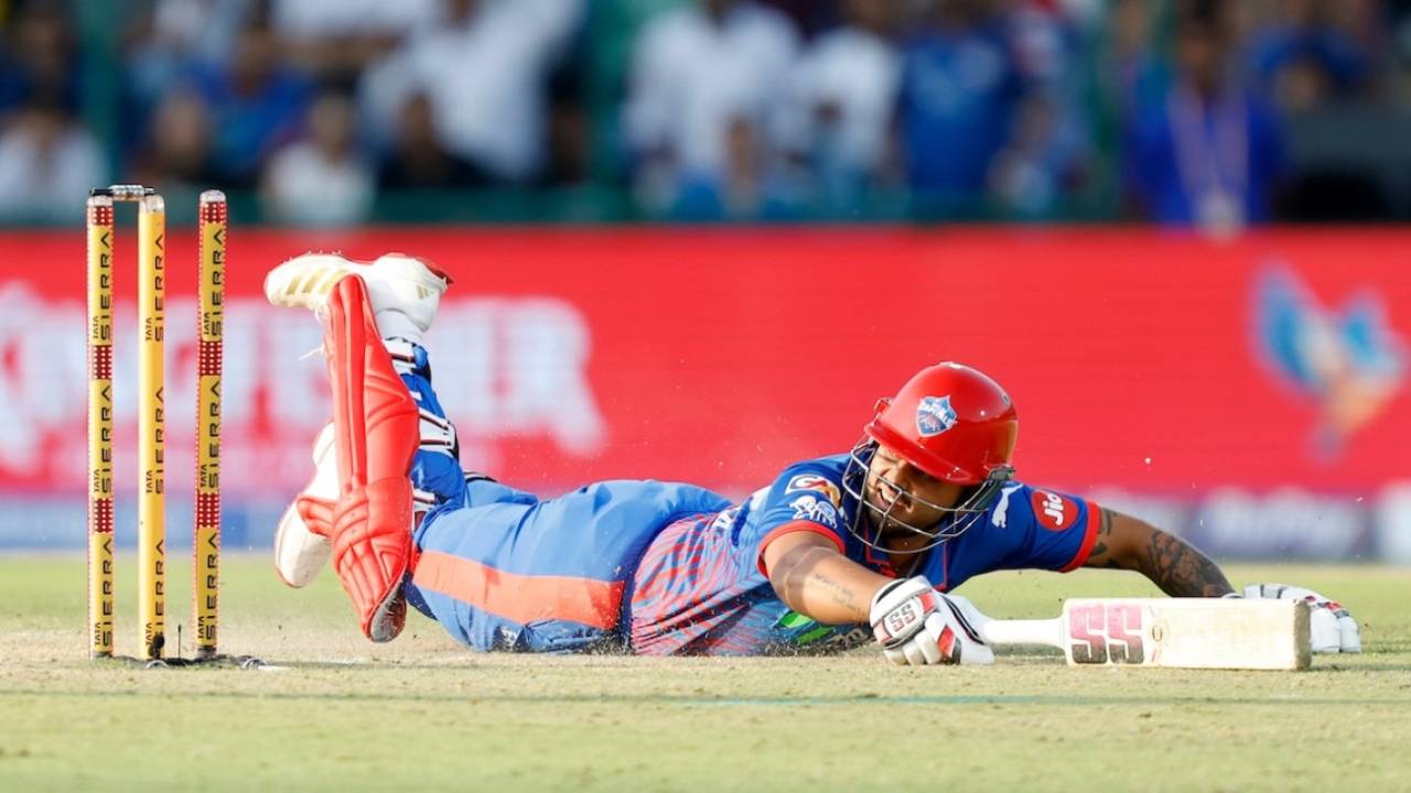 Nitish Rana is short of his ground, Delhi Capitals vs Mumbai Indians, IPL 2026, Delhi, April 4, 2026
