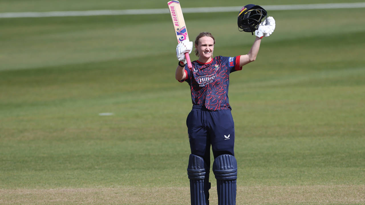 Gaby Lewis started the season with a century, Durham vs Lancashire, Women's One-Day Cup, Chester-le-Street, April 11, 2026