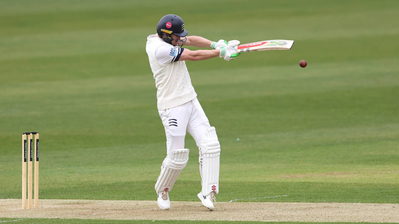 Ben Geddes struck a half-century, Northamptonshire vs Middlesex, County Championship, Division Two, Wantage Road, April 17, 2026