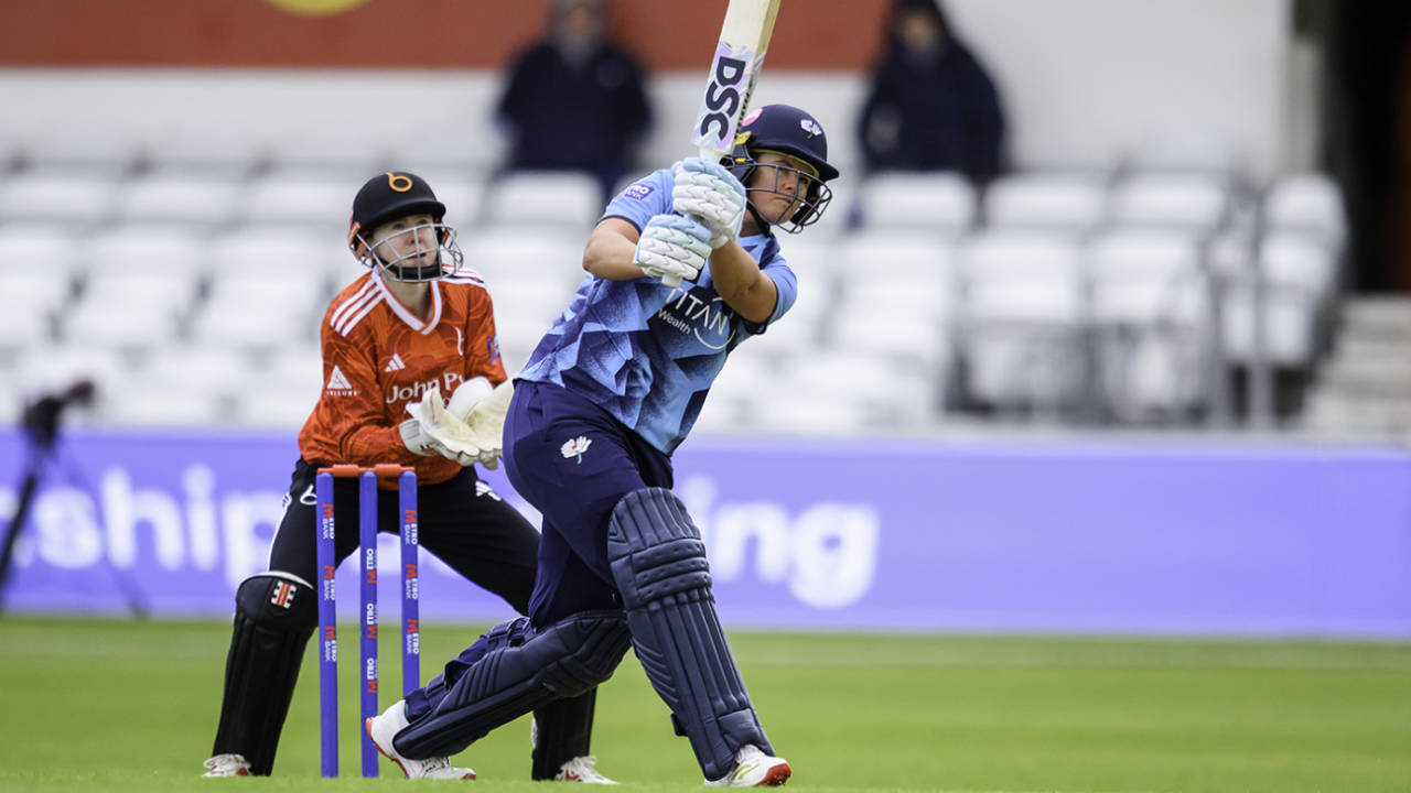 Jess Jonassen helped Yorkshire to a winning total, Yorkshire vs The Blaze, Women's One-Day Cup, Headingley, April 18, 2026