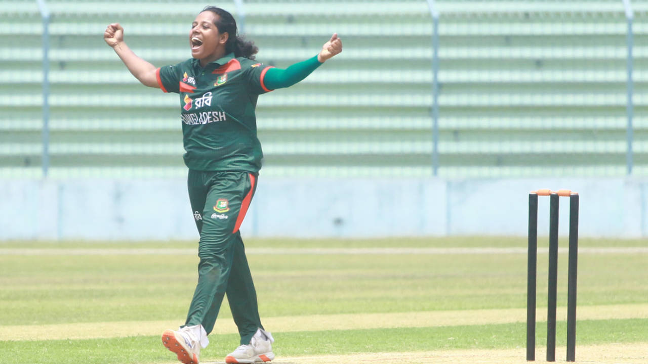 Ritu Moni took 3 for 36, Bangladesh vs Sri Lanka, 1st ODI, Rajshahi, April 20, 2026