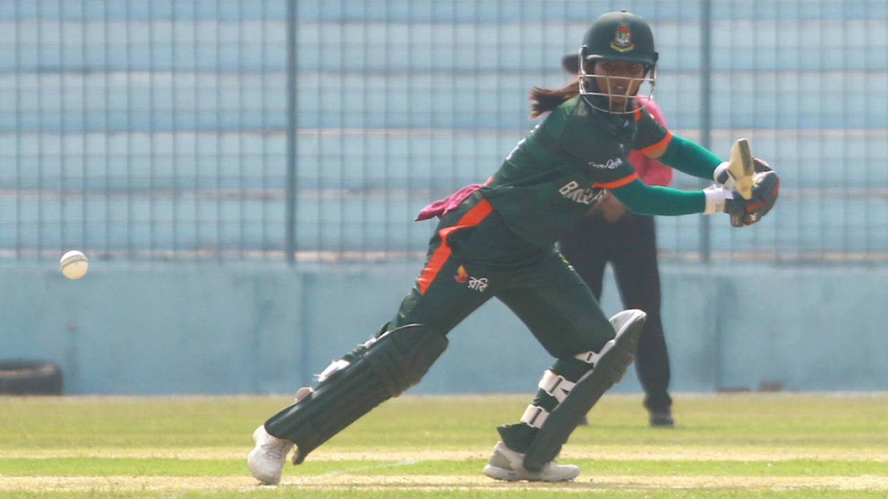 Sharmin Akhter won the match award for her 86, Bangladesh vs Sri Lanka, 1st ODI, Rajshahi, April 20, 2026