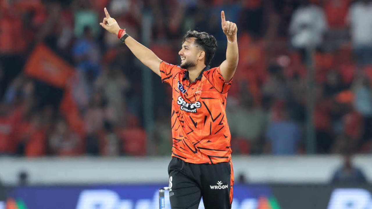 Harsh Dubey took 3 for 3 in the final over, Sunrisers Hyderabad vs Delhi Capitals, IPL 2026, Hyderabad, April 21, 2026