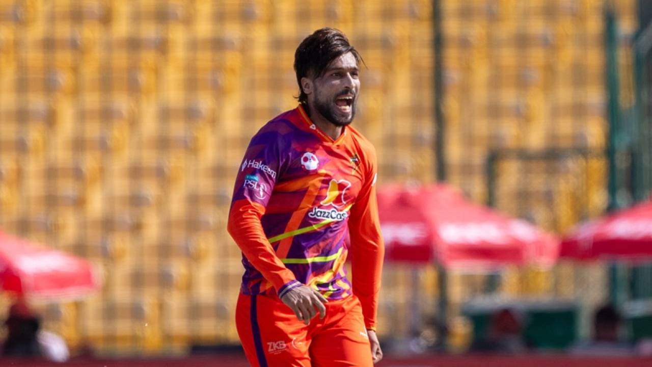 Mohammad Amir picked up 2 for 21, Islamabad United vs Rawalpindiz, PSL 2026, Karachi, April 23, 2026