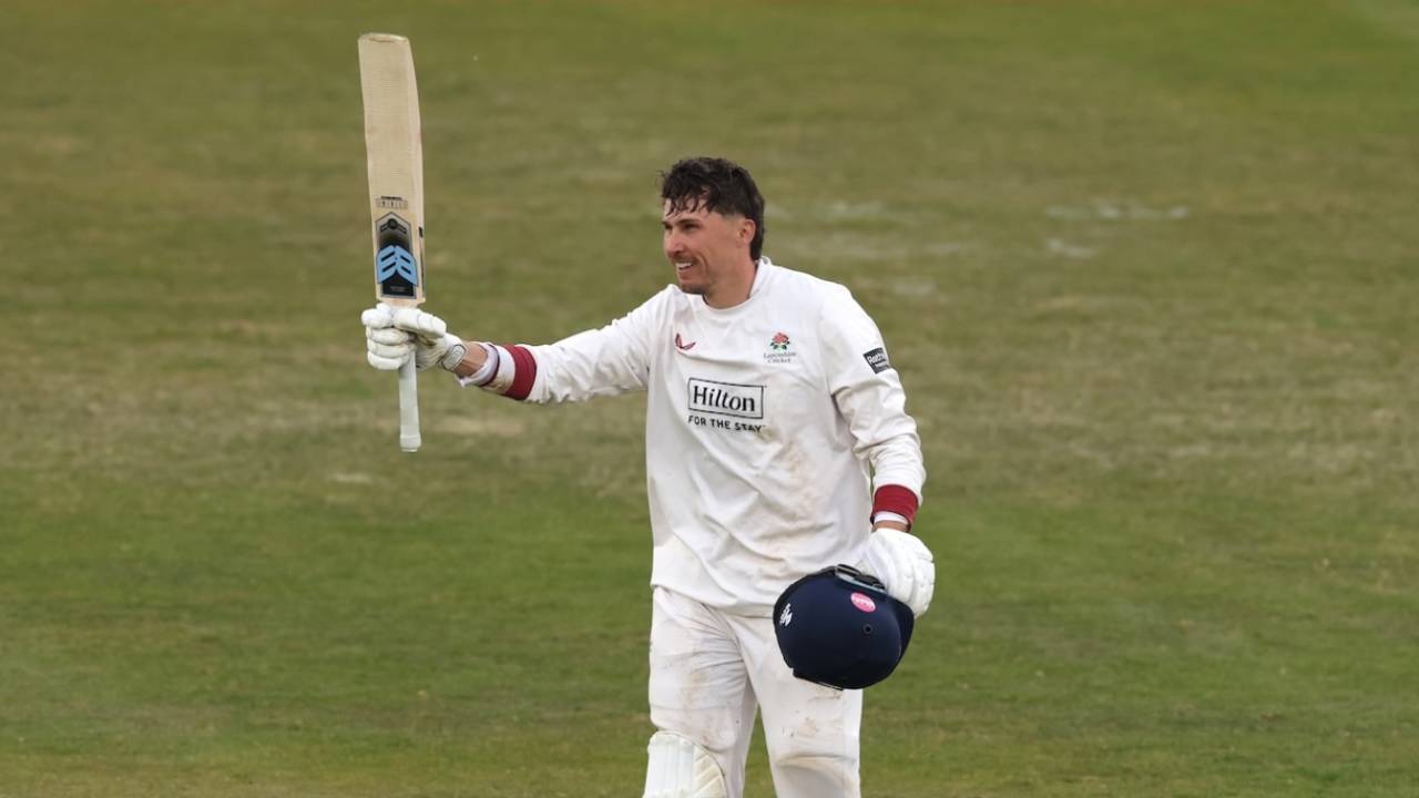 Paul Coughlin struck his first century for Lancashire, Day 3, Durham vs Lancashire, Chester-le-Street, April 26, 2026
