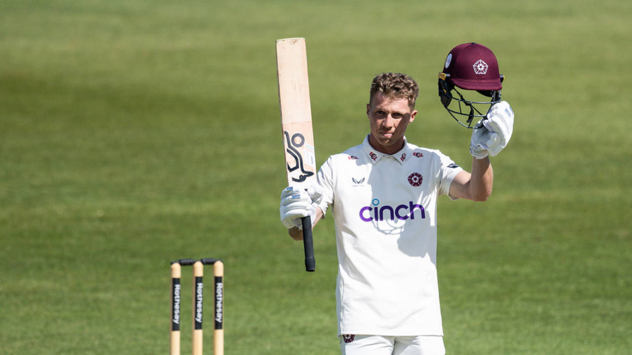 Nathan McSweeney turned his overnight fifty into a century, Northamptonshire vs Middlesex, County Championship, Division Two, Wantage Road, April 19, 2026