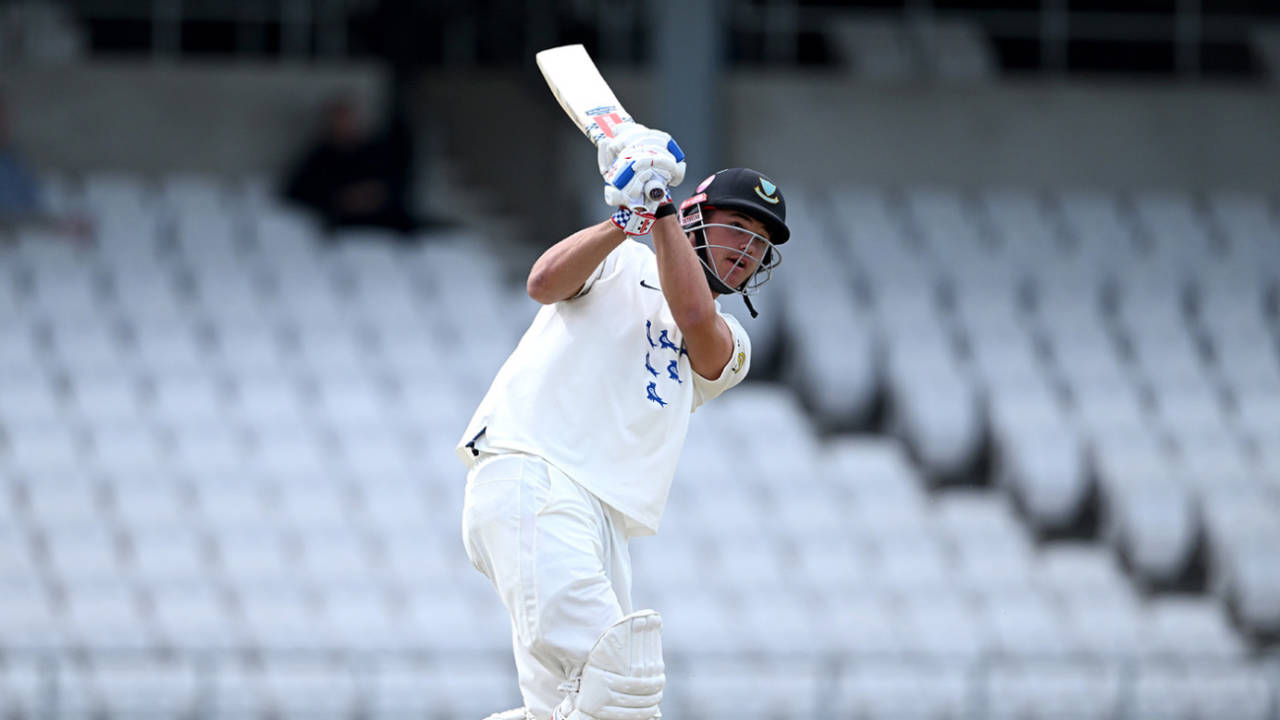 Tom Clark fell just shy of a century, Yorkshire vs Sussex, County Championship, Division One, Headingley, April 27, 2026