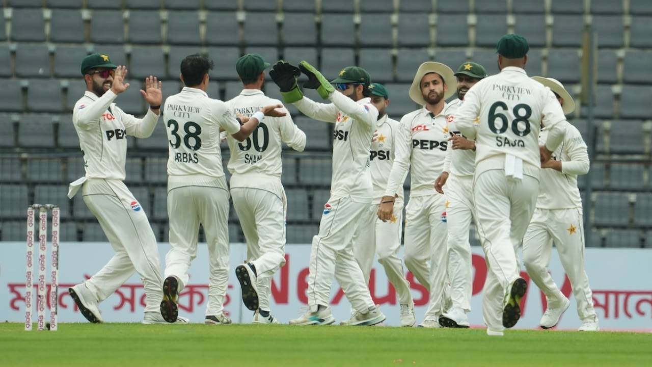 Bangladesh vs Pakistan 2nd Test day 1 Sylhet International Cricket Stadium May 16 2026 Khurram Shahzad wickets BAN 79 for 3