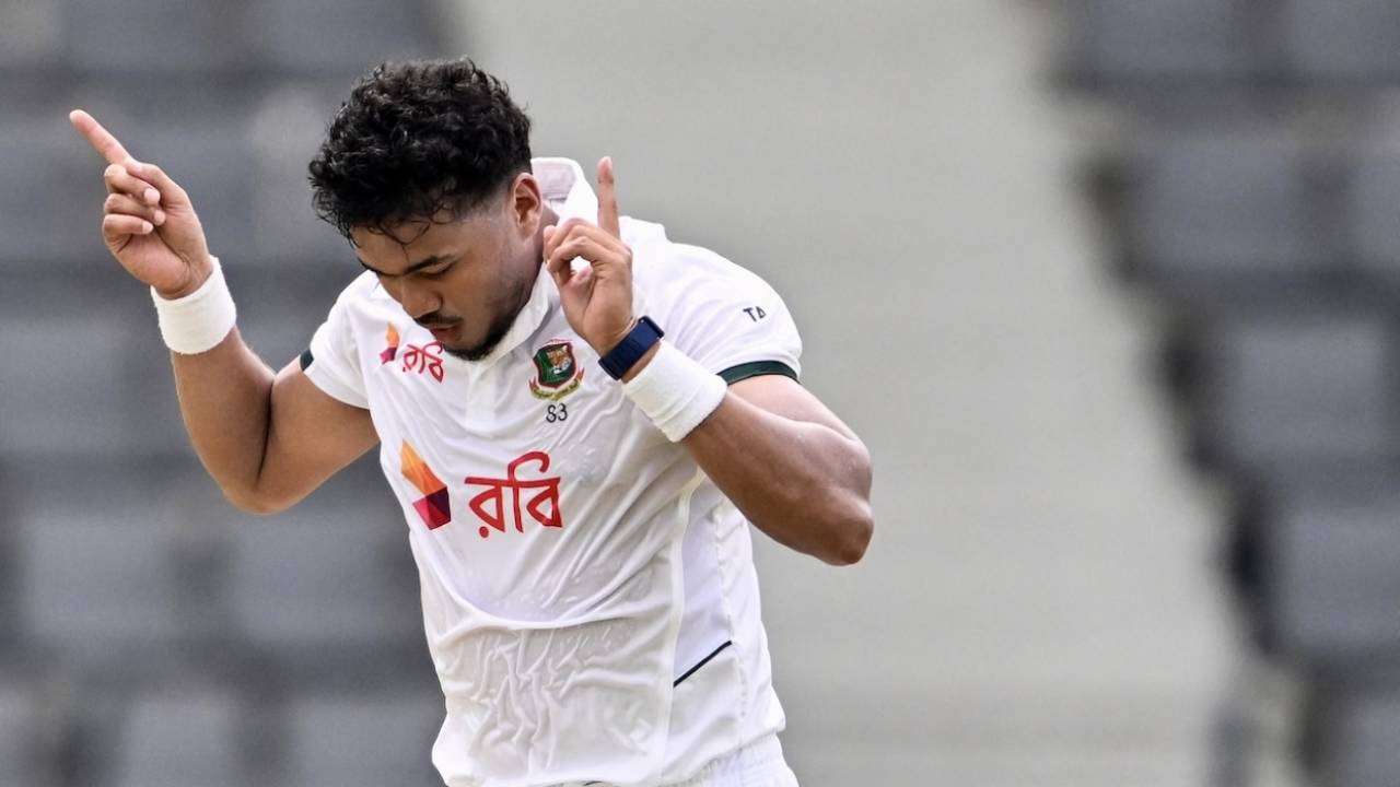 Taskin Ahmed got rid of both Pakistan openers, Bangladesh vs Pakistan, 2nd Test, Sylhet, 2nd day, May 17, 2026
