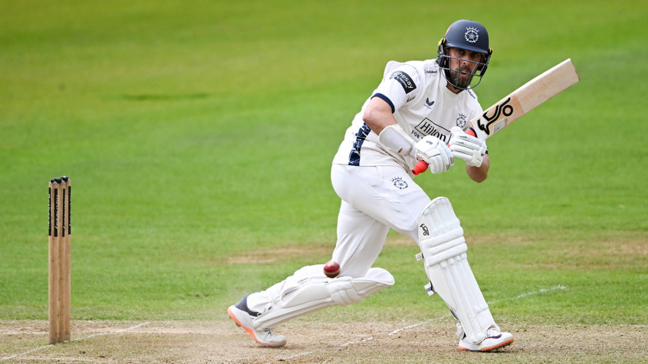 Jake Lehmann on the way to his hundred, Hampshire vs Nottinghamshire, County Championship, Utilita Bowl, May 18, 2026