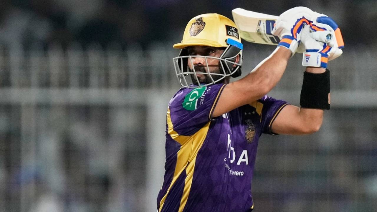 Ajinkya Rahane put a few away in the powerplay, Kolkata Knight Riders vs Delhi Capitals, IPL 2026, Kolkata, May 24, 2026