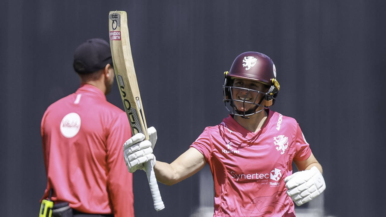 Sophie Luff is congratulated for scoring a half-century, Vitality T20 Blast, Warwickshire Bears Women vs Somerset Women, Edgbaston, May 24, 2026