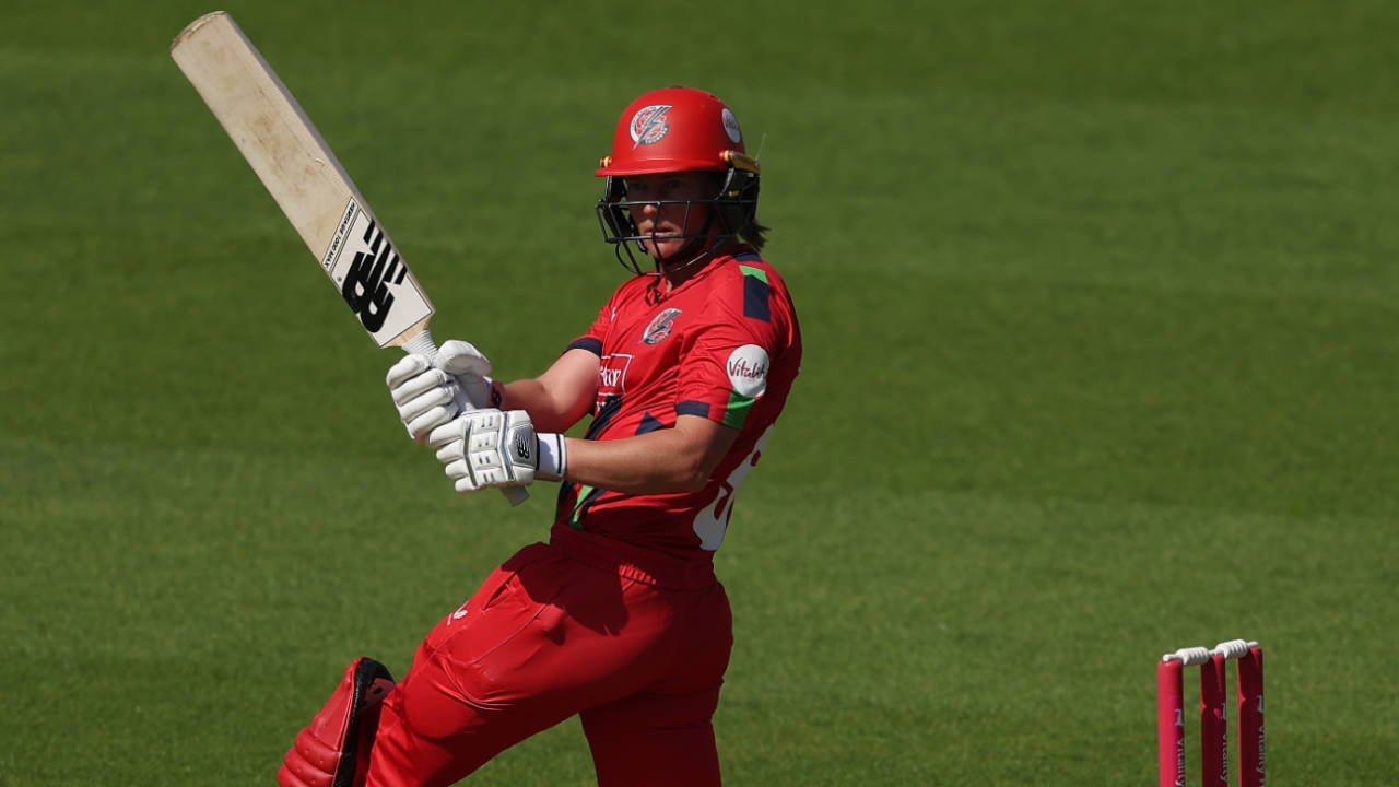 Meg Lanning pulls through the leg-side, May 22, 2026