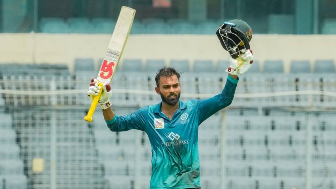 Towhid Hridoy raises a hundred, Mohammedan Sporting Club vs Legends of Rupganj, DPL, Mirpur, June 2, 2026