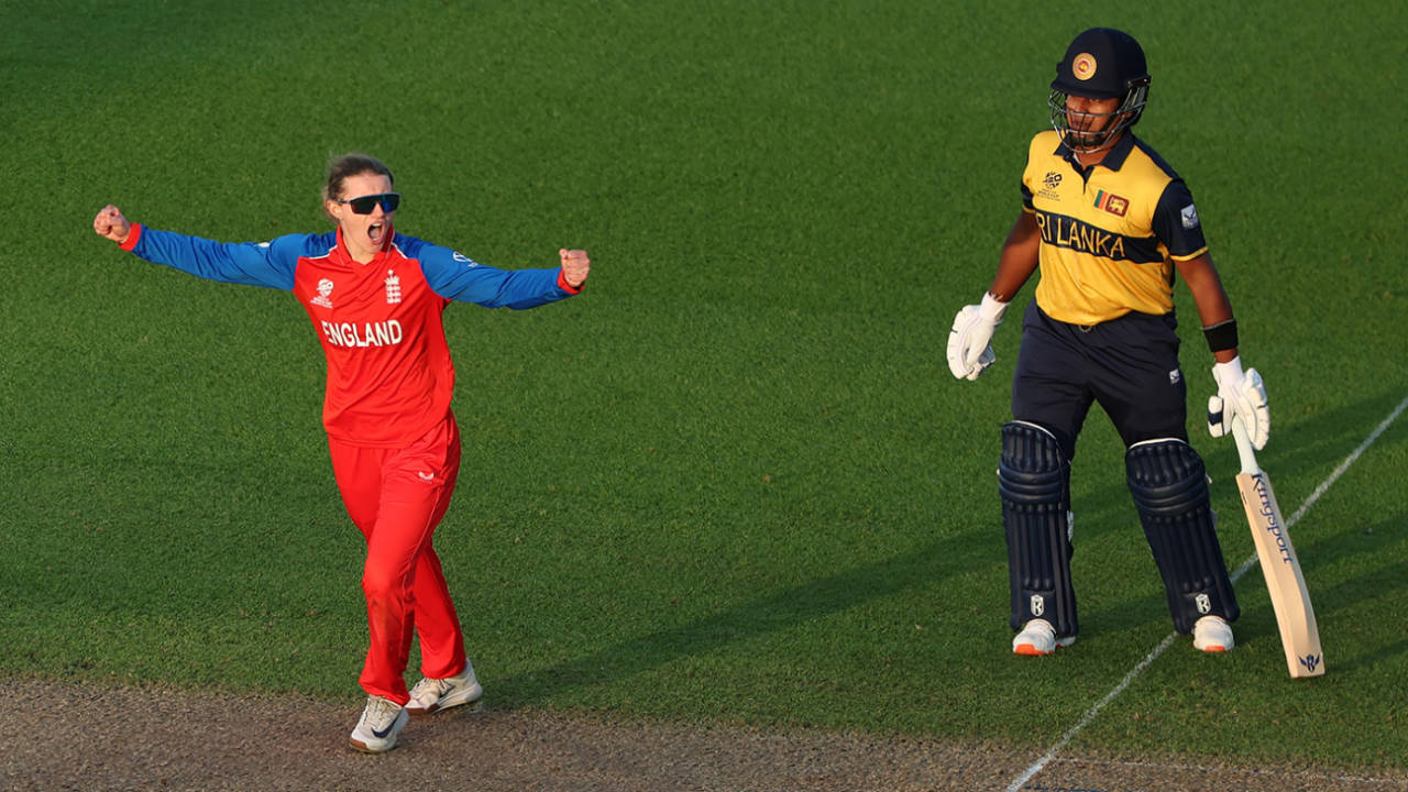 Charlie Dean struck with her second ball, Nat Sciver-Brunt, England vs Sri Lanka, Women's T20 World Cup 2026, Birmingham, June 12, 2026