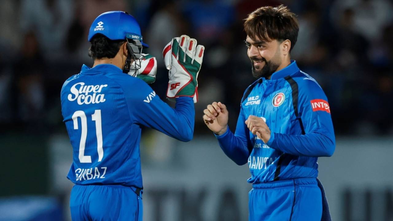 Rashid Khan ended a breezy innings from Ishan Kishan, India vs Afghanistan, 1st ODI, Dharamsala, June 13, 2026