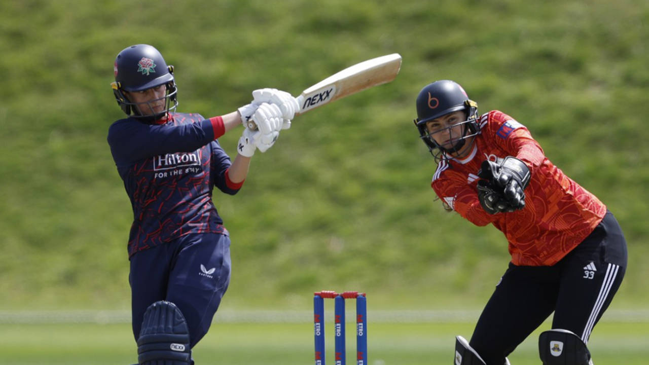 Fi Morris pulls on her way to 50, Lancashire vs The Blaze, Blackpool, June 17, 2026