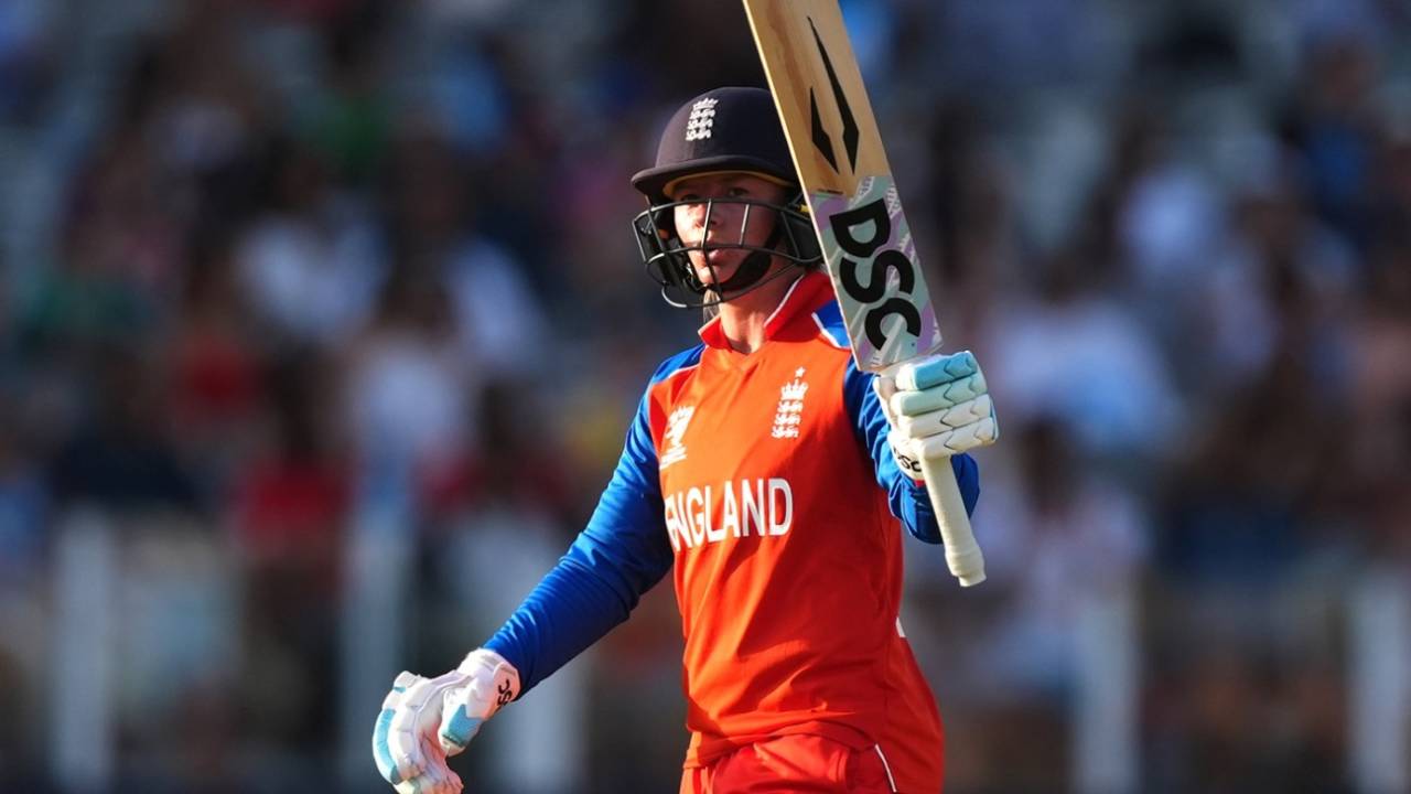 Danni Wyatt-Hodge brought up her second fifty-plus score in the tournament, England vs West Indies, Women's T20 World Cup, Lord's, June 24, 2026