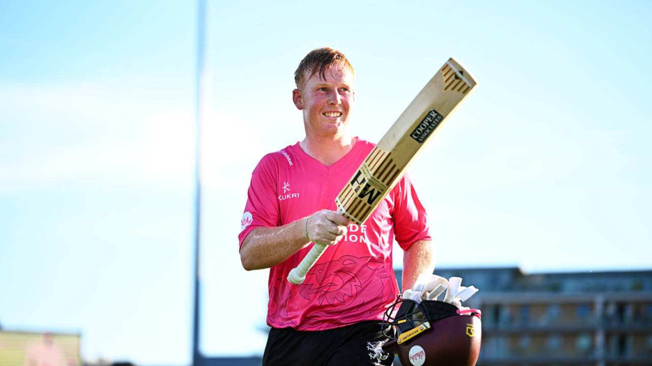 James Rew made his maiden T20 hundred, Somerset vs Gloucestershire, Men's T20 Blast, Taunton, June 26, 2026