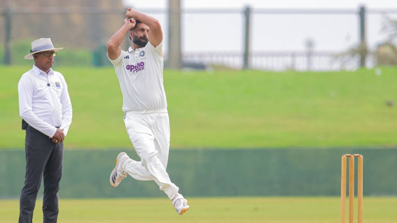 Auqib Nabi bagged four wickets, Sri Lanka A vs India A, 1st Unofficial Test, Galle, 3rd day, June 27, 2026