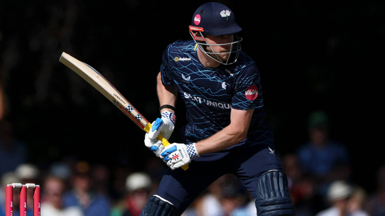 Matthew Revis salvaged a tie for his side, Derbyshire vs Yorkshire, Men's T20 Blast, Chesterfield, June 28, 2026