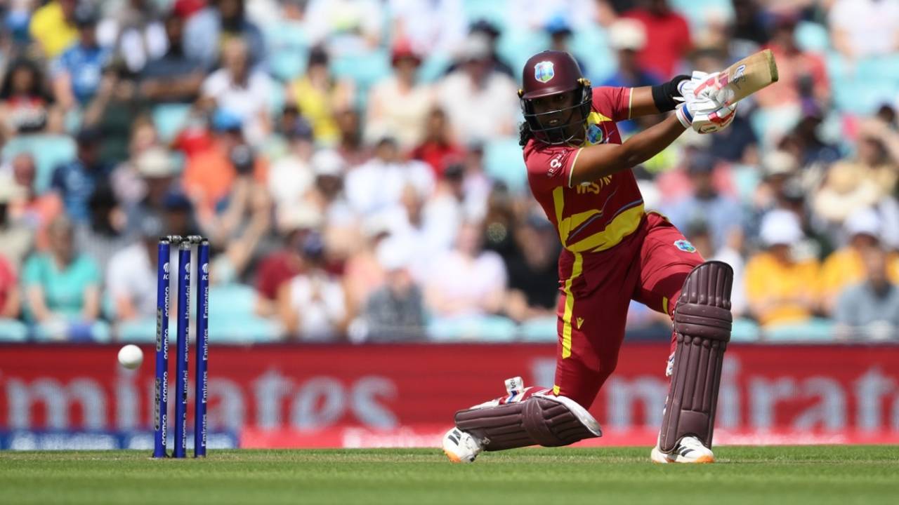 Hayley Matthews crashes one through the off side, Australia vs West Indies, Women's T20 World Cup, The Oval, June 30, 2026