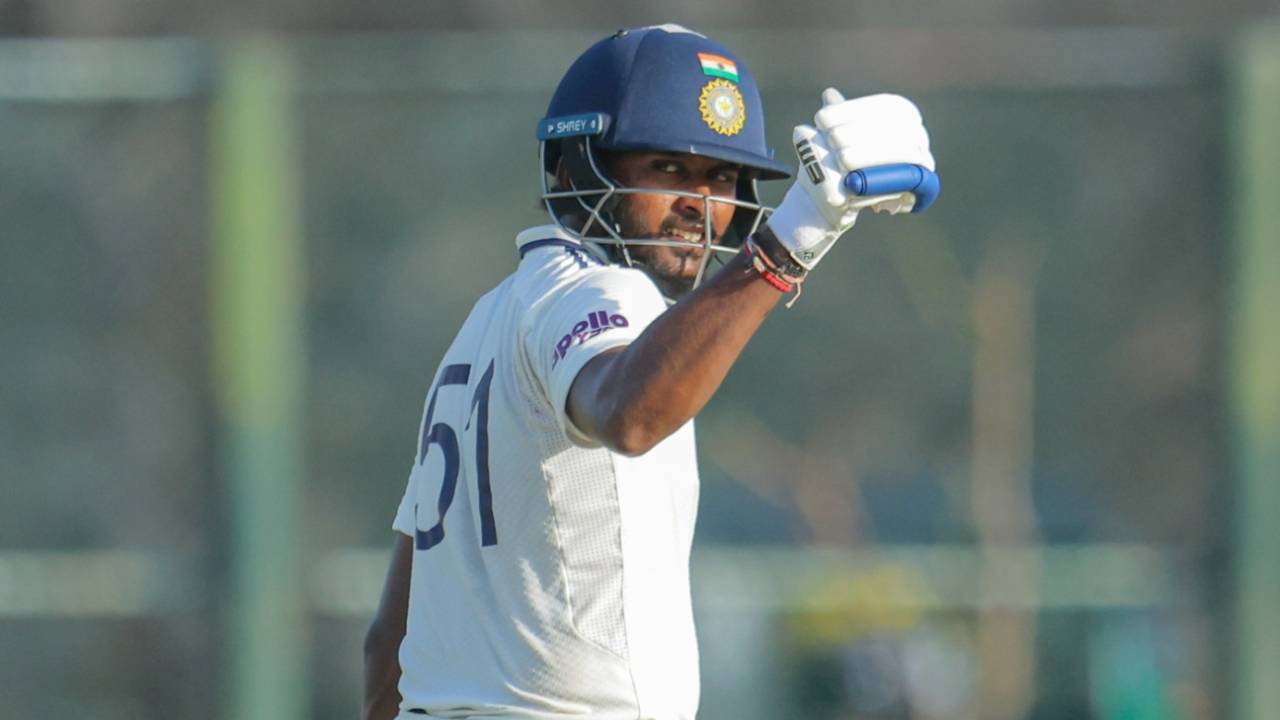 B Sai Sudharsan acknowledges his century, Sri Lanka A vs India A, 2nd Unofficial Test, Galle, July 3, 2026