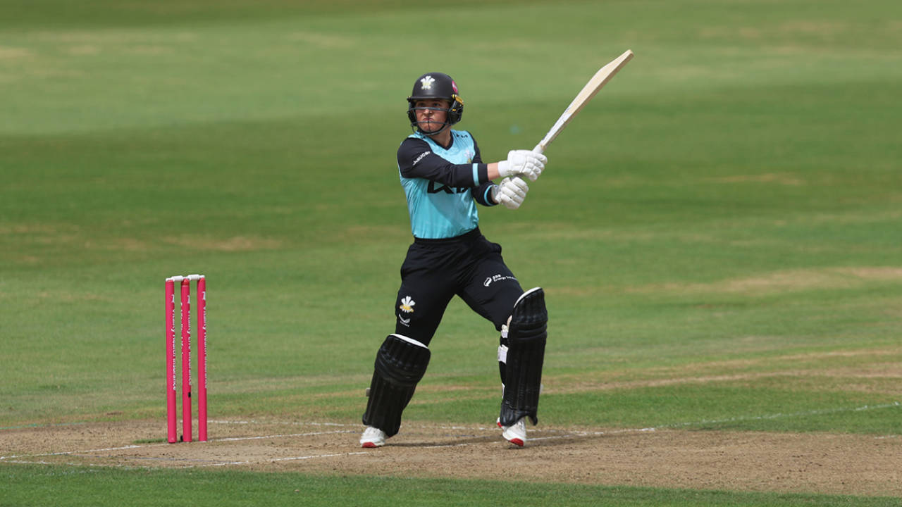 Phoebe Franklin top-scored with 46 for Surrey, The Blaze vs Surrey, Women's T20 Blast, Trent Bridge, July 3, 2026