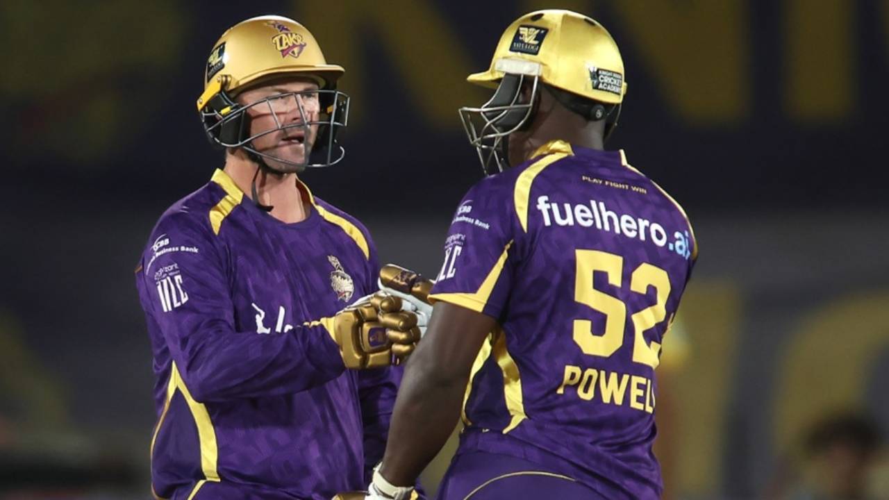 Colin Munro and Rovman Powell put on a brisk stand to lift Los Angeles Knight Riders, Los Angeles Knight Riders vs Texas Super Kings, MLC, Pomona, July 3, 2026