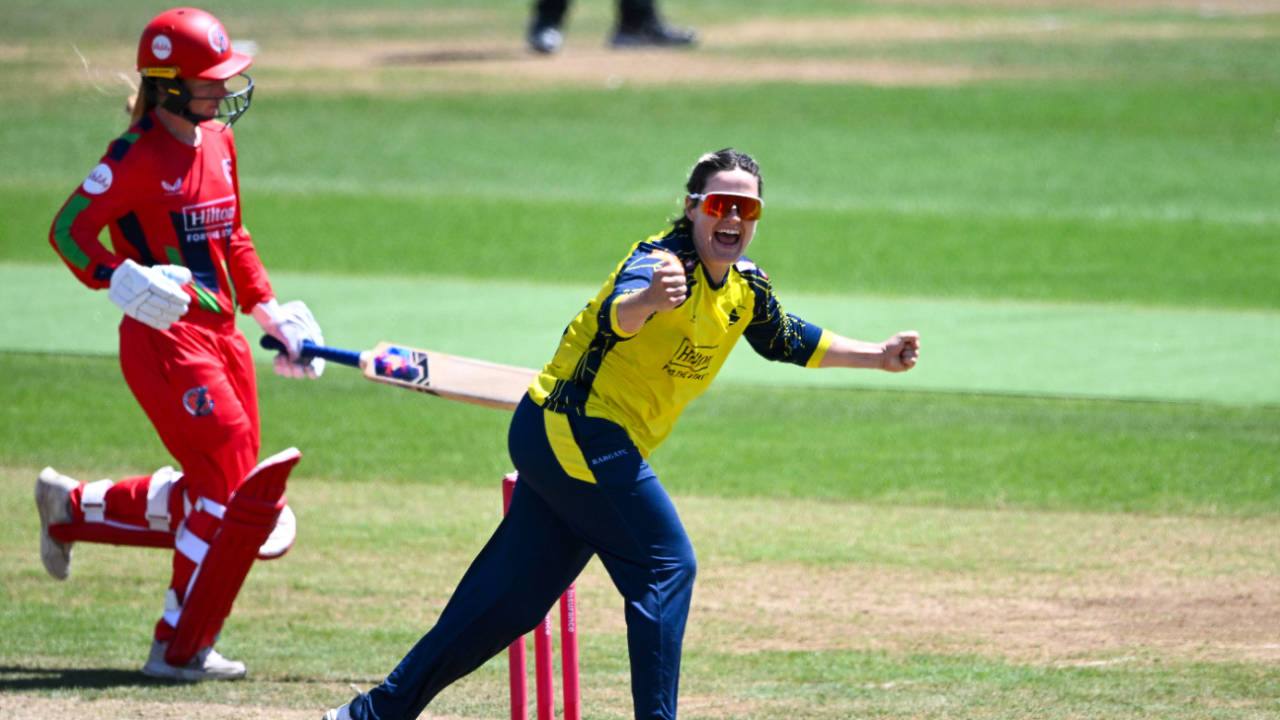Nancy Harman claimed three wickets for Hampshire, Hampshire vs Lancashire, Women's Vitality Blast, Utilita Bowl, July 5, 2026