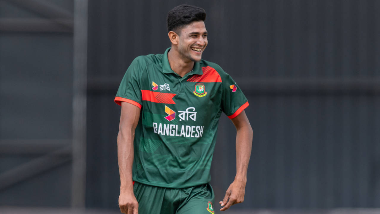 Nahid Rana took career-best and Bangladesh's best ODI figures of 6 for 21, Zimbabwe vs Bangladesh, 1st ODI, Harare, July 6, 2026