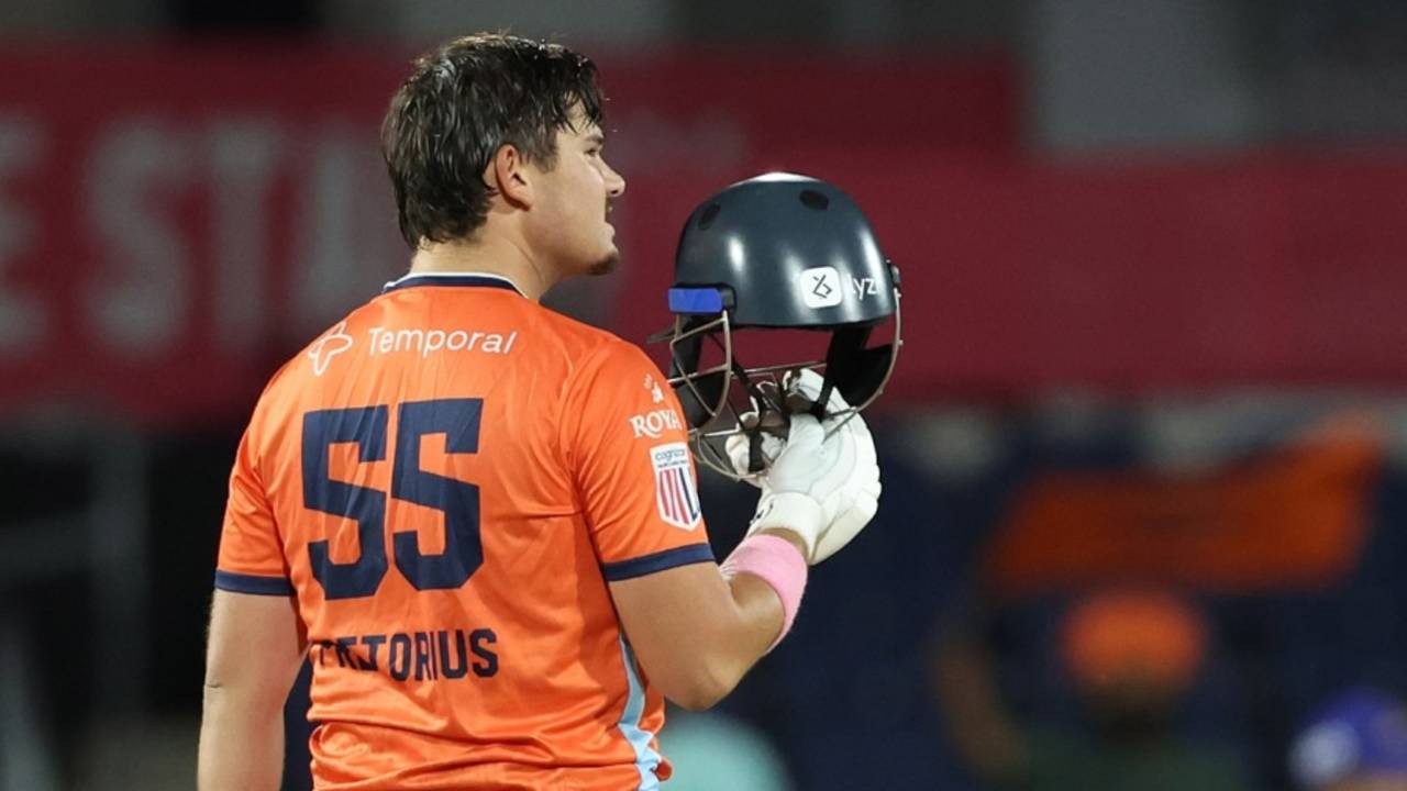 Lhuan-dre Pretorius reached his maiden T20 hundred, MI New York vs San Francisco Unicorns, MLC 2026, Dallas, July 8, 2026