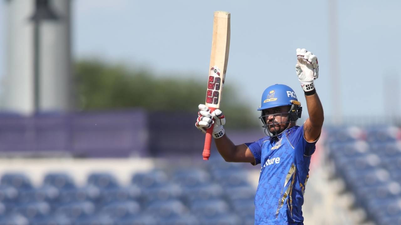 Tajinder Singh smashed an unbeaten 66 off just 27 balls, MI New York vs Seattle Orcas, MLC 2026, Dallas, July 10, 2026