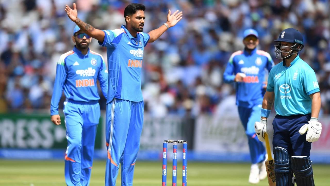 Gurnoor Brar struck twice in an over, England vs India, 1st ODI, Birmingham, July 14, 2026