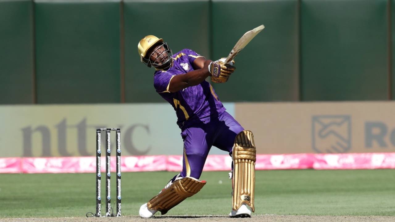 Rovman Powell blazed away to a 15-ball 50 not out, Los Angeles Knight Riders vs San Francisco Unicorns, MLC, Oakland, July 15, 2026