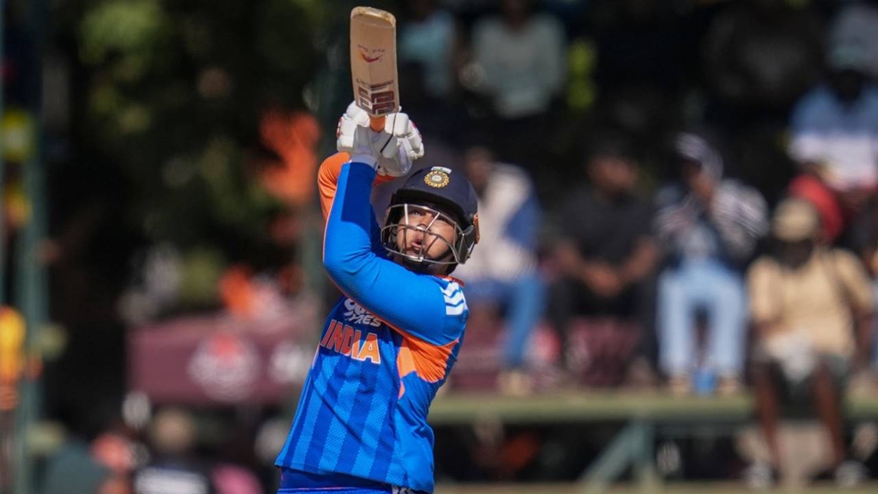 Vaibhav Sooryavanshi goes aerial, Zimbabwe vs India, 3rd T20I, Harare, July 26, 2026